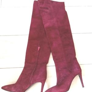 White Mountain Knee High Suede Boots